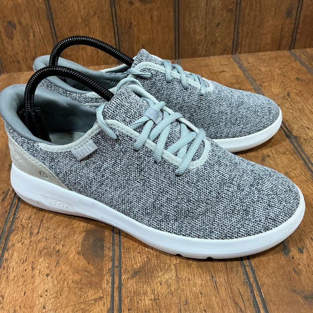 KIZIK Sneakers Hands Free Eco Knit Madrid Heathered Gray Women's 9 Men's 7.5